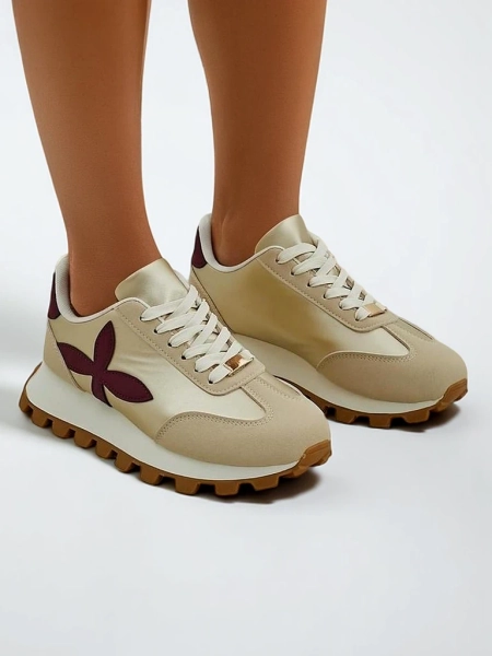 Royalfashion Women's sports sneakers on a thicker sole Aloqa