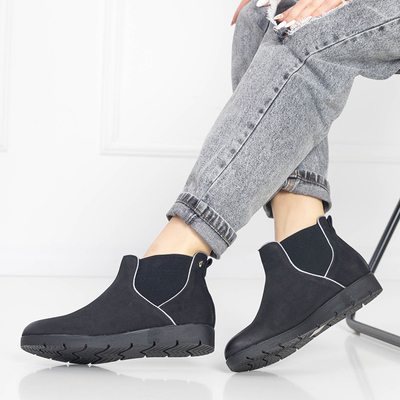 OUTLET Elegant boots for women black Zulla- Footwear