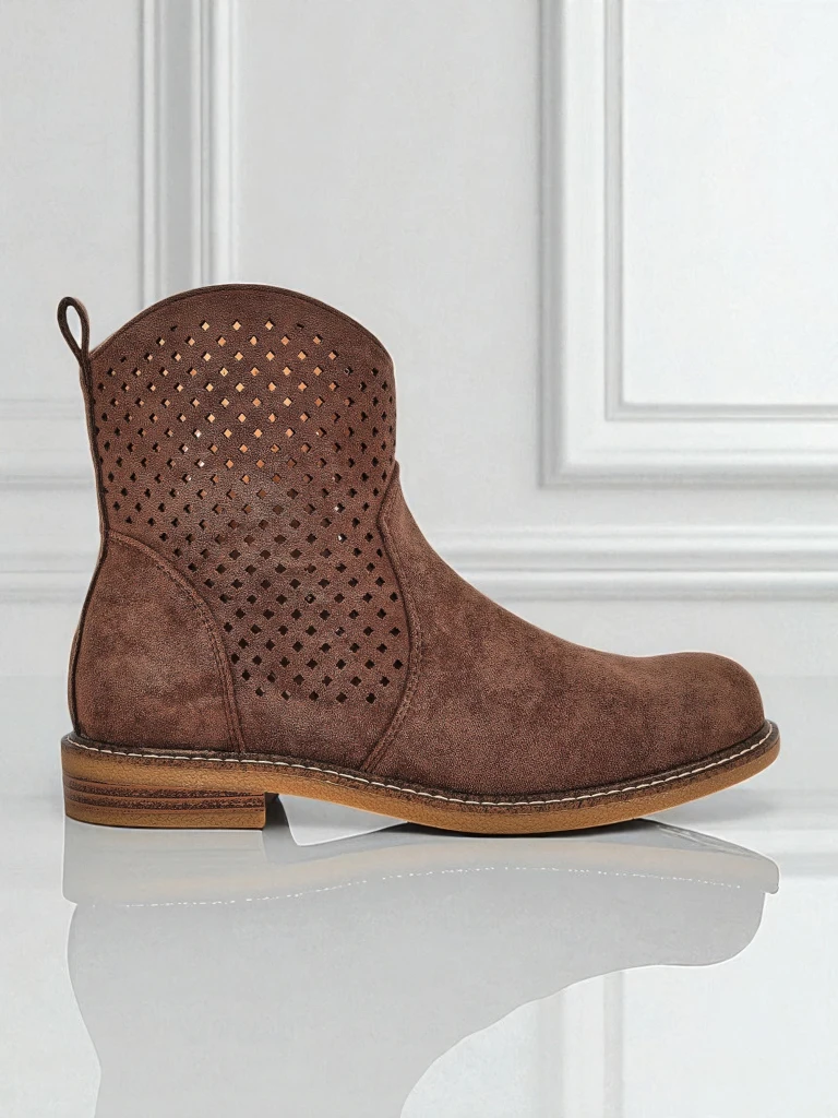 Royalfashion Women's Openwork Ankle Boots Toffas