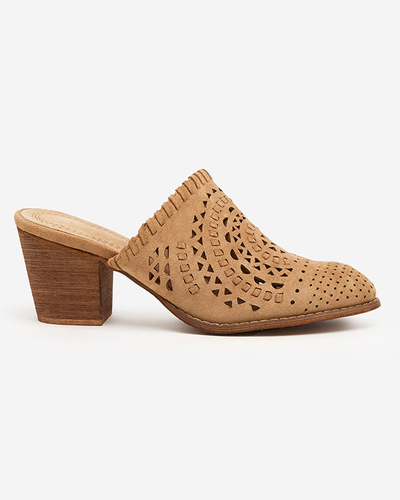 OUTLET Light brown women's Aqarion high heel shoes - Footwear