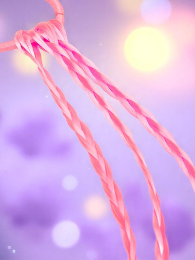 Royalfashion Clip-in braids on an elastic band