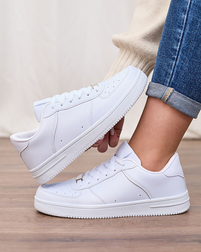 Royalfashion White sports sneakers for women Estess