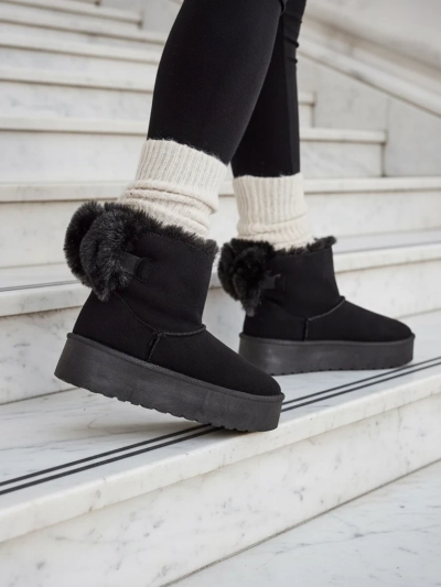 Royalfashion Women's boots a'la snow boots in black Goroggo