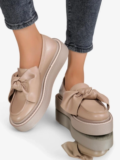 Royalfashion Элегантные женские мокасины с бантиком Ortto