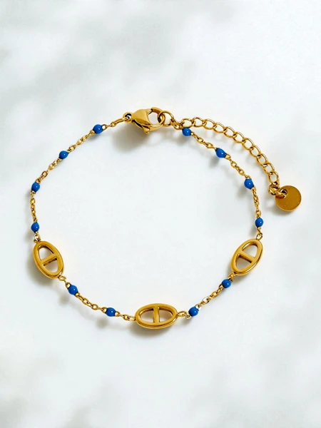 Callisto Aurea Gold-Plated Beaded Bracelet