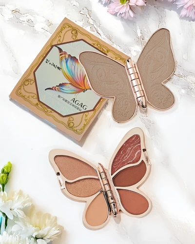 Palette of 6 eyeshadows in the shape of a butterfly 0112g