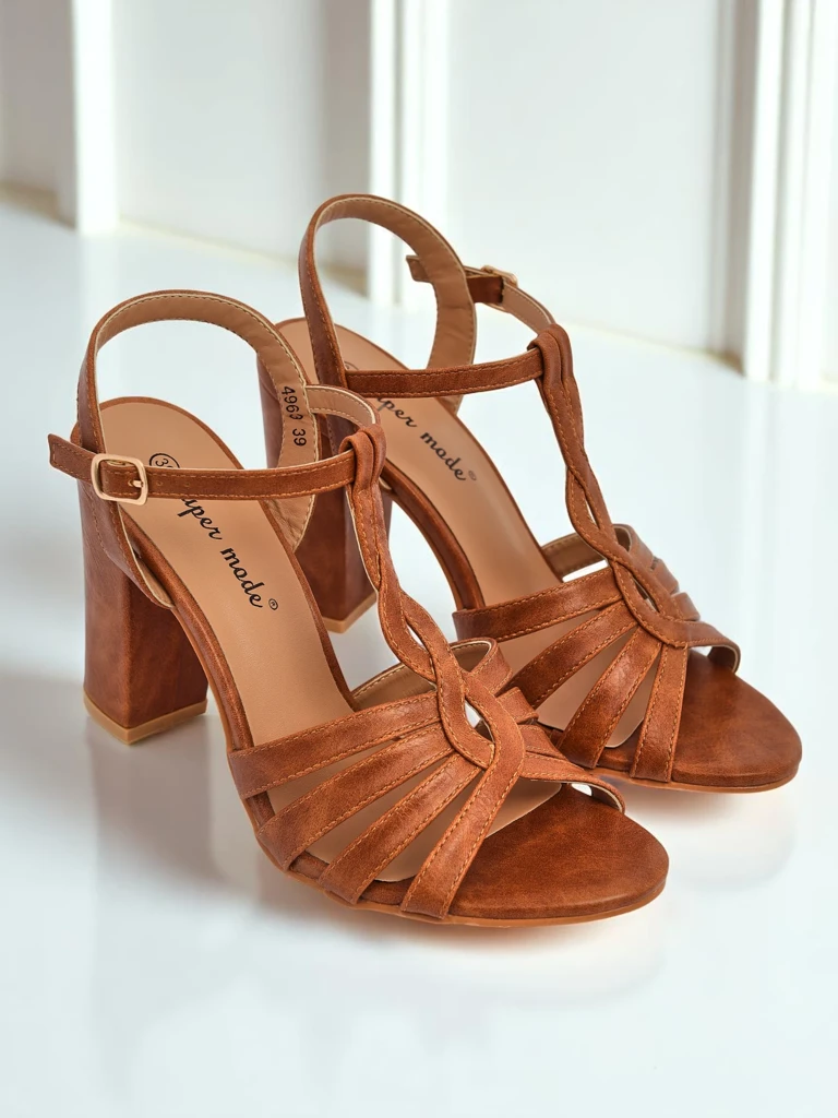 Royalfashion Женские босоножки на блочном каблуке Daffi Elegance