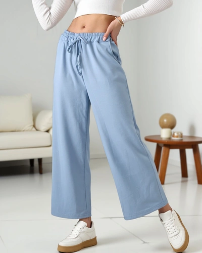 Royalfashion Women's Woven Wide Track Pants