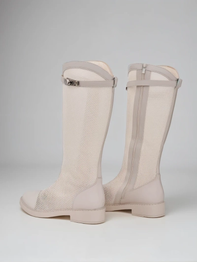 Royalfashion Augstākie perforētie sieviešu potīšu zābaki Ovittole