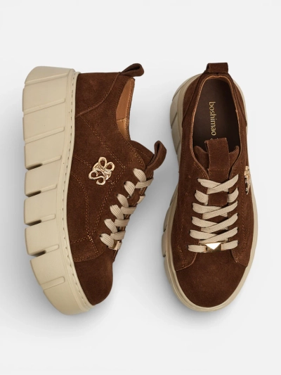 Sportowe sneakersy damskie ze skóry naturalnej Renos