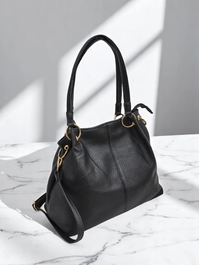 Royalfashion Large women's shopper bag made of eco-leather