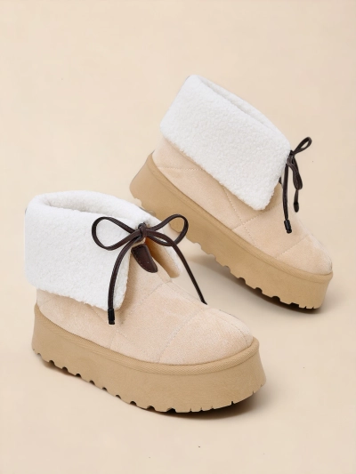 Royalfashion Ladies' lace-up snow boots Wdeno