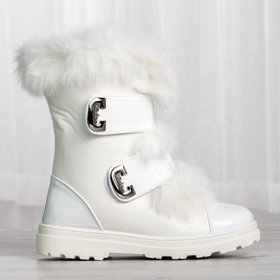 OUTLET White snow boots with fur from Dassacia - Footwear