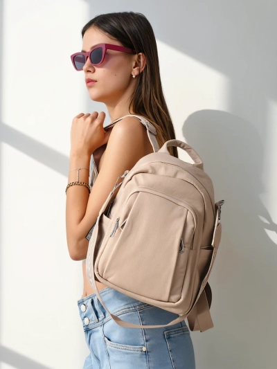 Royalfashion Small women's eco-leather backpack