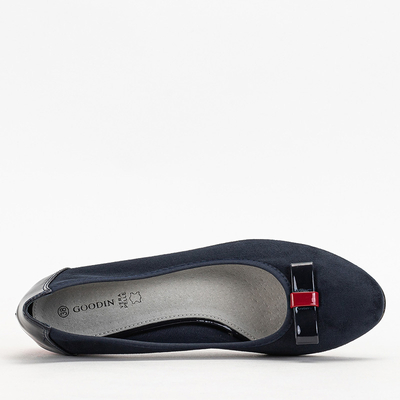 Navy blue women's high heels Sentiso - Footwear