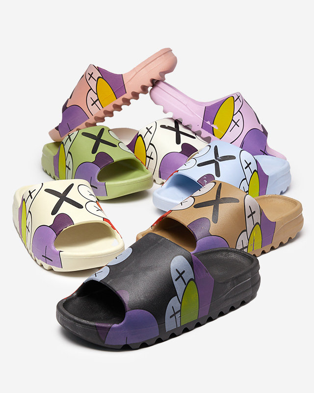 Black women's slippers by Elmino - Footwear