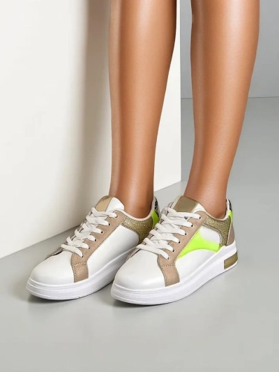 Royalfashion Women's sneakers with glitter Kaone