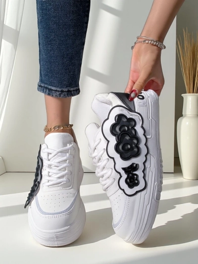 Royalfashion Women's Sneakers with Decorative Upper Nendales