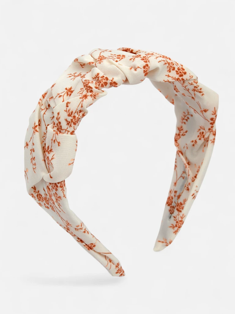 Royalfashion Hairband with Ruching and Print