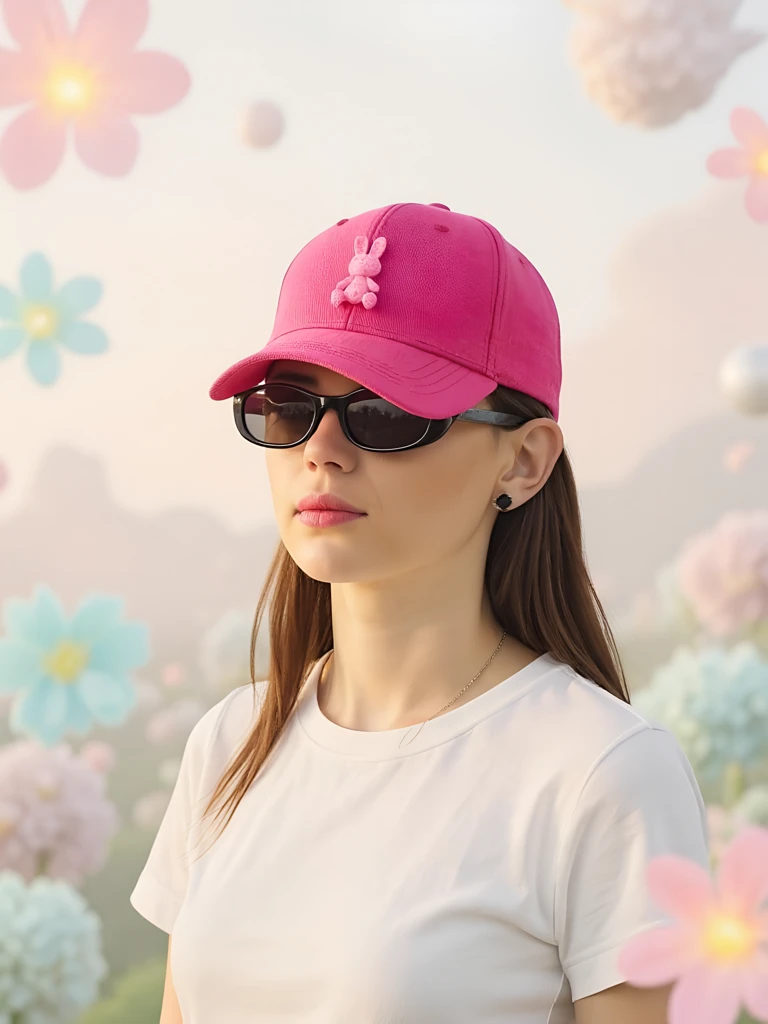 Royalfashion cepure ar stilīgu zaķa ielāpu