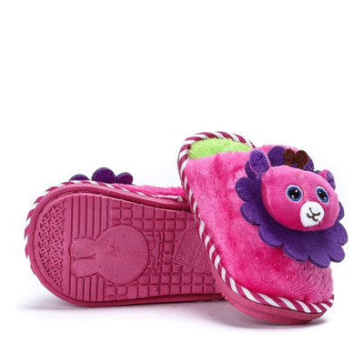 Pink slippers with Emi decoration - Footwear 1