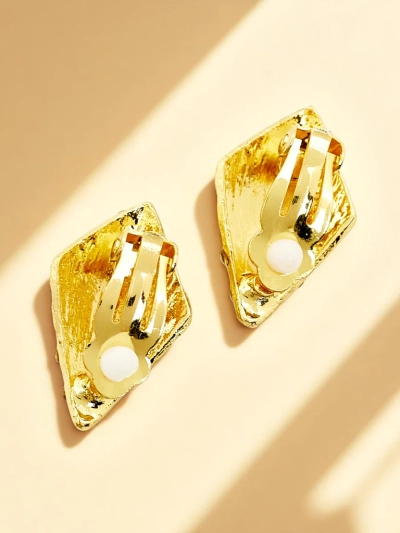 Royalfashion Women's clip-on earrings with cubic zirconia