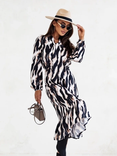 Женское миди платье Royalfashion с принтом