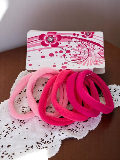 Royalfashion Set of 6 colorful Colora hair elastics