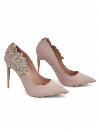 Royalfashion Women's stiletto heels with flowers Sollabe