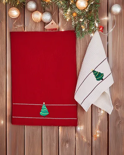 Royalfashion Brīvdienu dvieļu komplekts Laimīgu Jauno Gadu