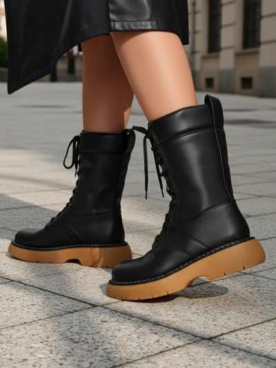 Royalfashion Women's worker boots Megie