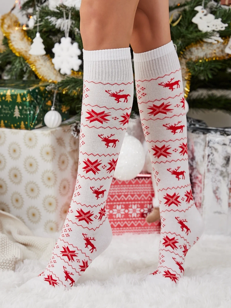 Women's Long Christmas Socks