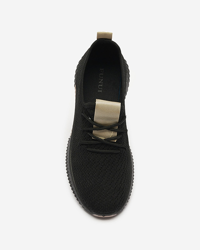 Черные женские спортивные туфли с коричневыми вставками Keteti - Обувь