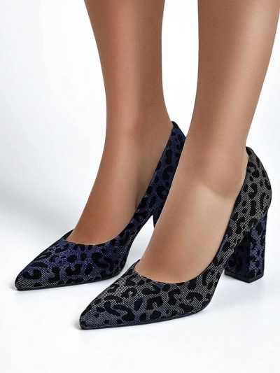 Royalfashion Women's leopard print pumps Leoart