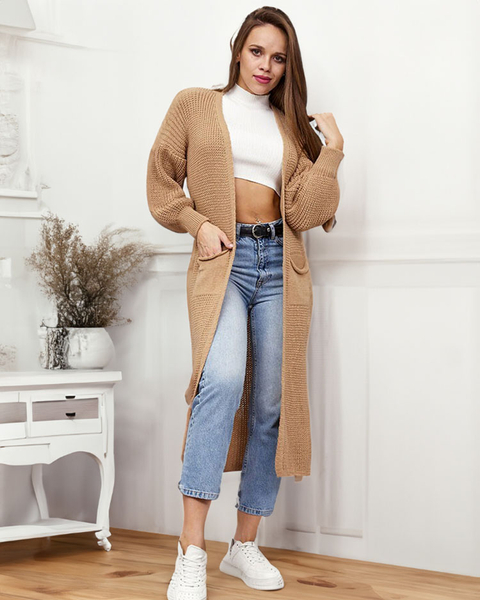 Royalfashion Light brown women's bedspread sweater