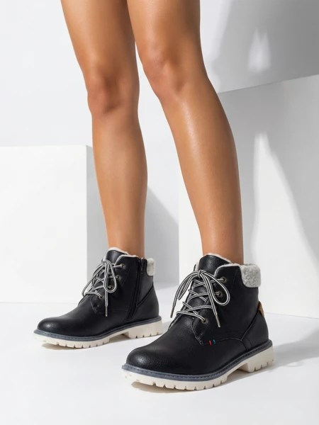 Melni zēnu melni izolēti zābaki Tiptop - Apavi