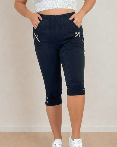 Royalfashion Женские брюки из ткани 7/8 PLUS SIZE