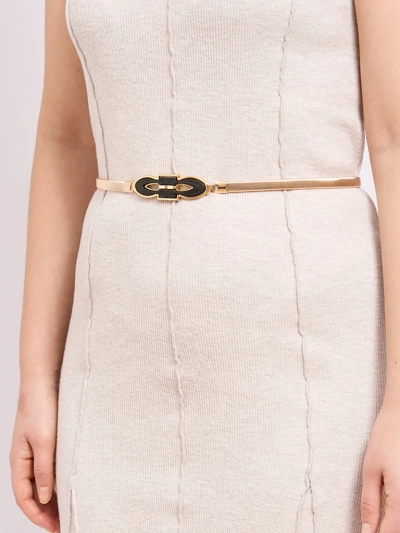 Damski z\u0142oty pasek metalowy Callista 	 elegancja w stylu w\u0142oskim