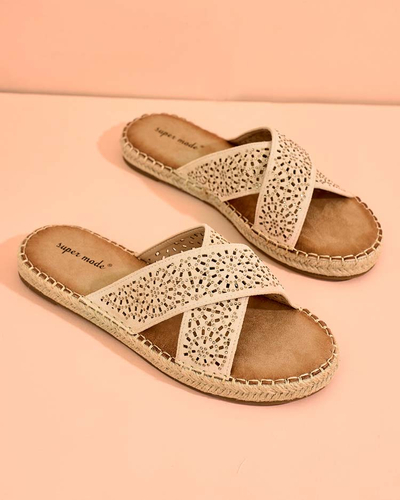 Royalfashion Sieviešu Tivona flip-flops ar plakanu zoli