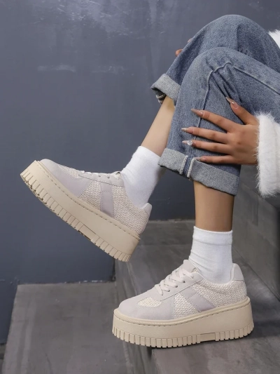 Royalfashion Women's Platform Sneakers Venusoe