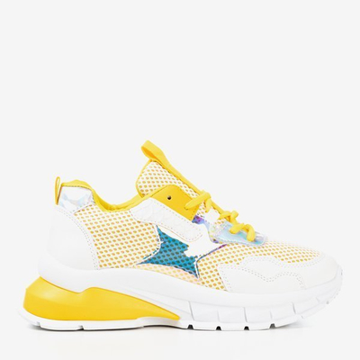 Żółte sneakersy damskie Spring Day - Obuwie