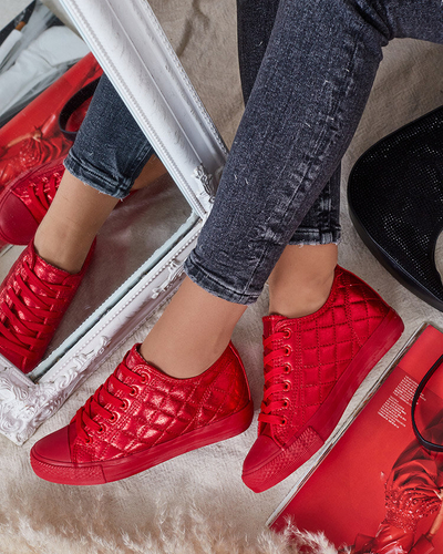 Royalfashion Women's Quilted Sneakers with Hidden Anchor Avvas