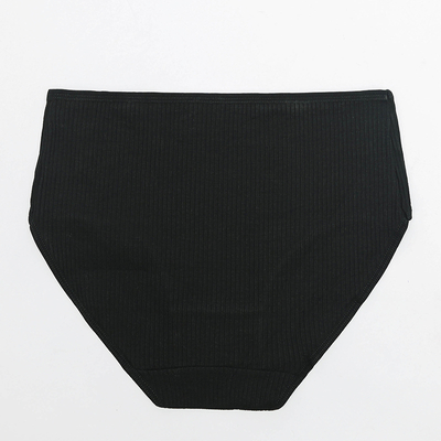 Black pleated panties for women - Underwear