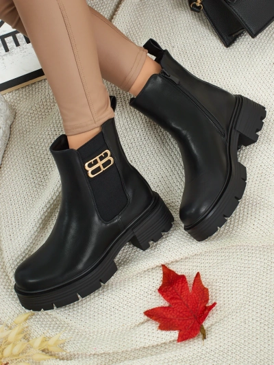 Women's eco-leather ankle boots Fravine