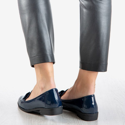 Dark blue women's loafers Holli - Footwear 1
