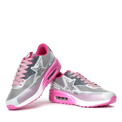 Gray and pink Limina sneakers - Footwear