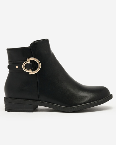 Royalfashion Black women's boots a'la sztyblety with embellishments Ederte