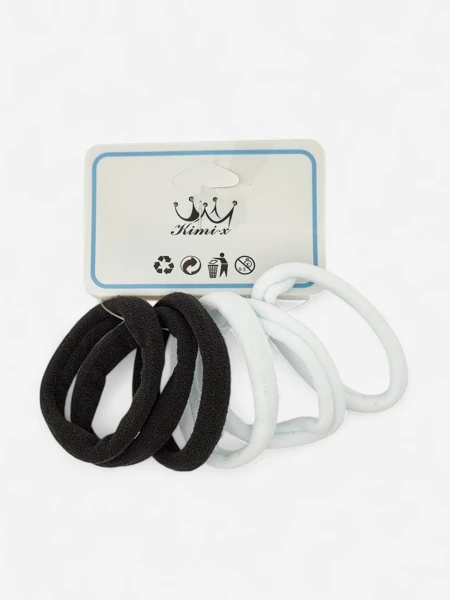 Royalfashion Set of 6 Black&White Hair Ties