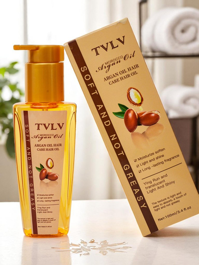 Arganas eļļa matu mitrināšanai un matu mirdzuma piešķiršanai