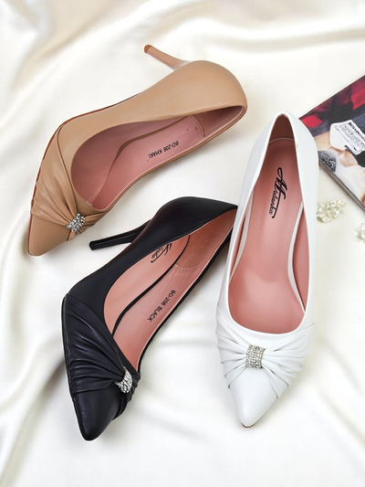 Royalfashion Sieviešu ekoādas kurpes ar papēdi Venetia Nera